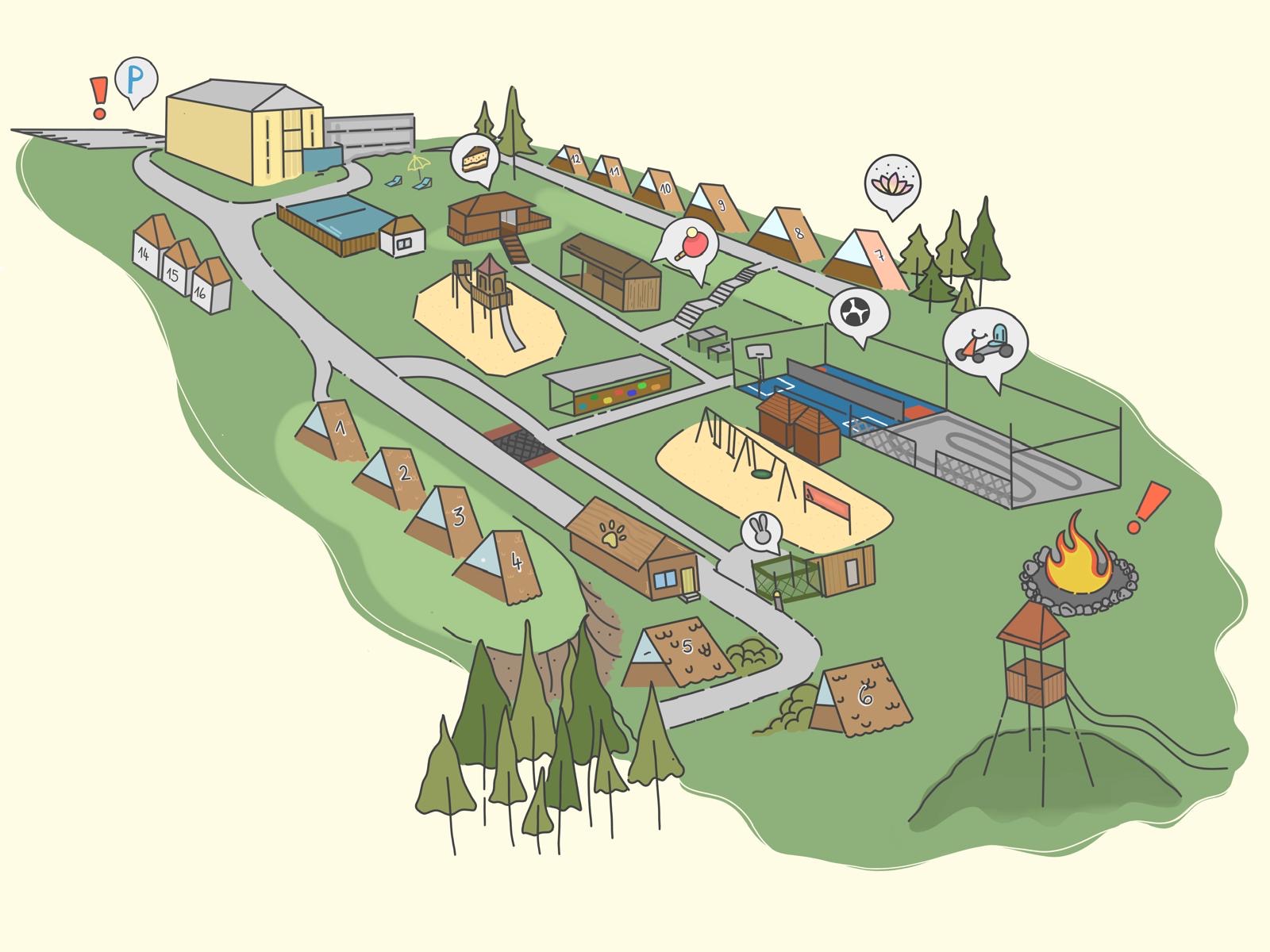 Lageplan Family Club Harz