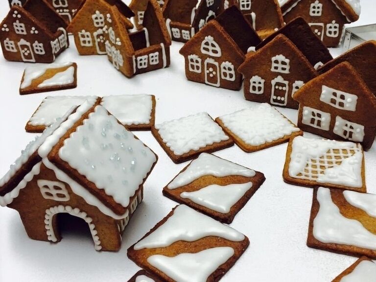 Kleine Lebkuchenhäuser
