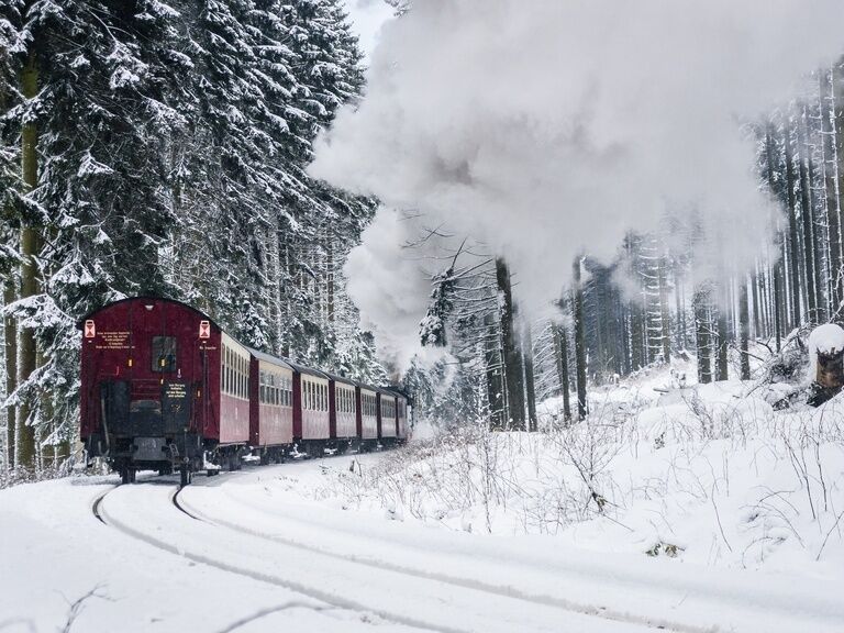 Harzer Schmalspurbahn im Schnee