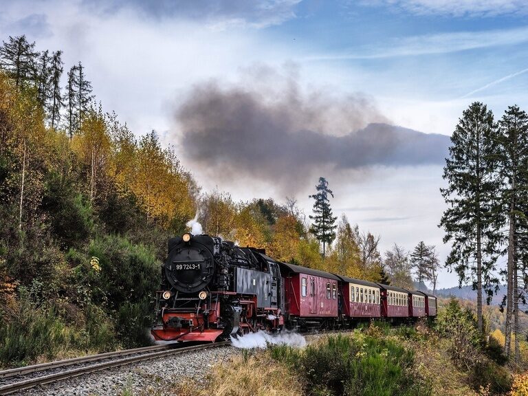 Harzer Schmalspurbahn im Herbst